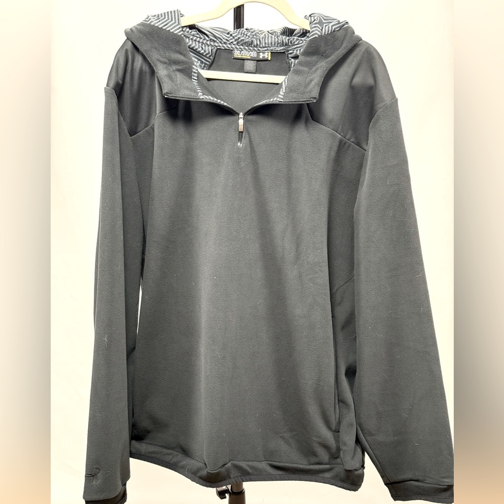 Men’s Under Armour mid weight fleece zip pull over jacket 3XL